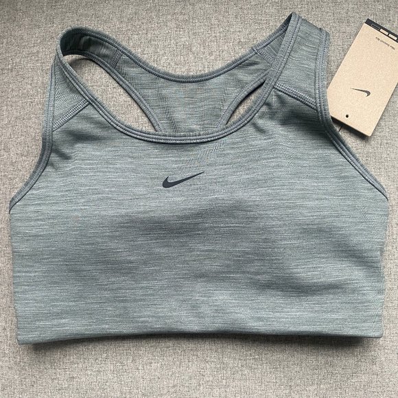 Nike Dri-FIT Swoosh Women's Medium-Support 1-Piece Pad Sports Bra Size M - Picture 2 of 3